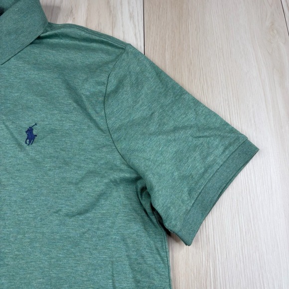 NWT Polo Ralph Lauren Cotton Polo Shirt Classic Fit Mens Size M Medium Green - Picture 16 of 16